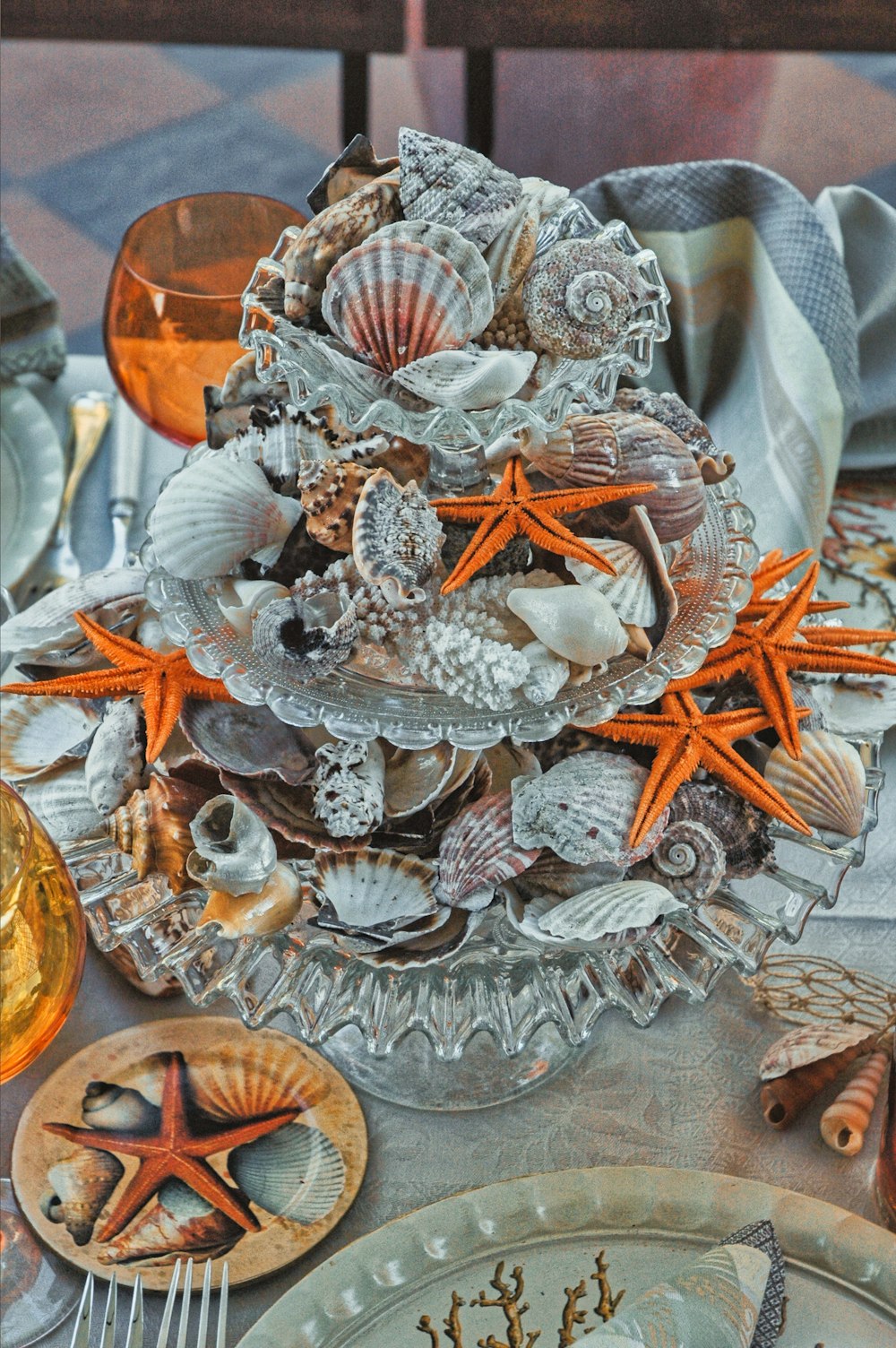 clear glass bowl on brown wooden table