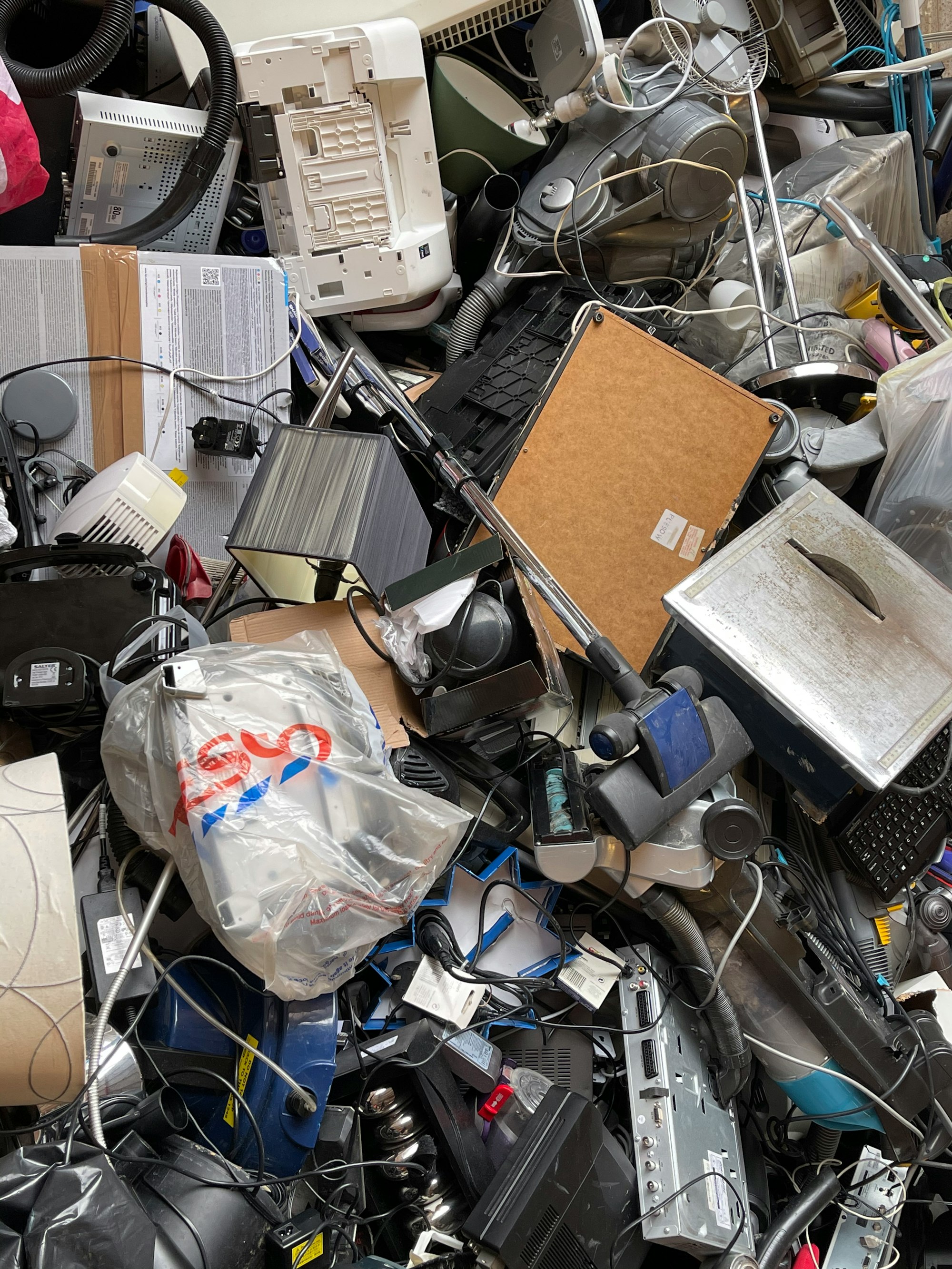 Domestic appliances being recycled, SW London