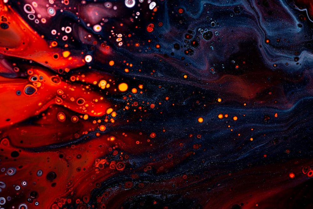 purple and orange abstract painting