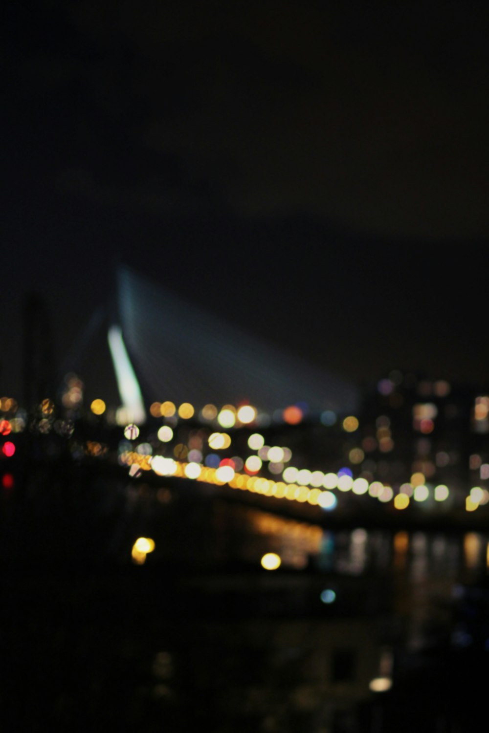 Lumières de la ville pendant la nuit