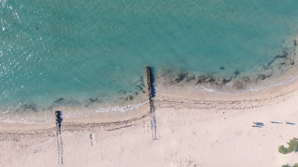 aerial view of beach during daytime