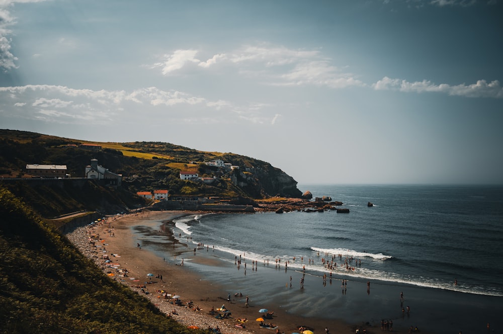 personnes sur la plage pendant la journée