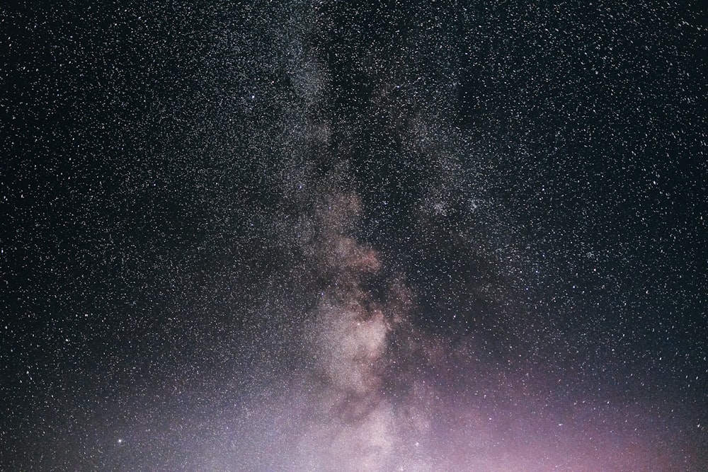 blue sky with stars during night time