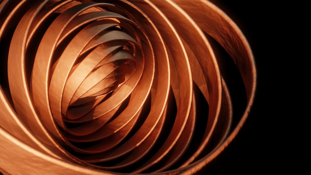 brown spiral spiral illustration on white paper