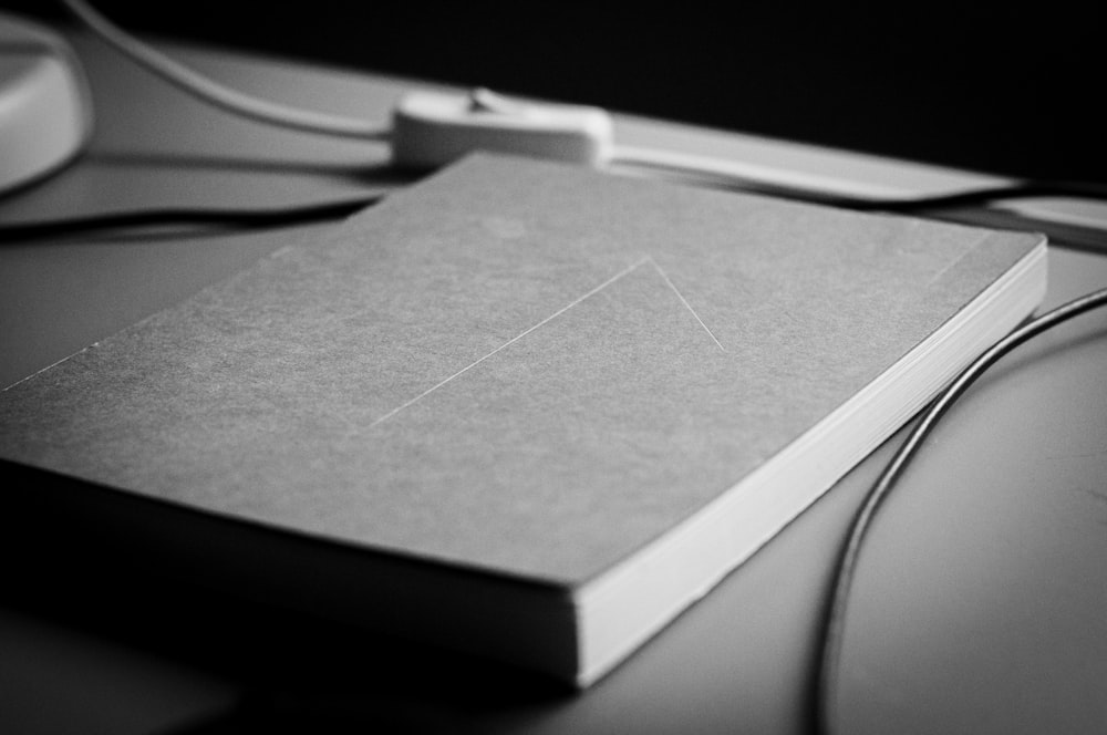 white and black book cover