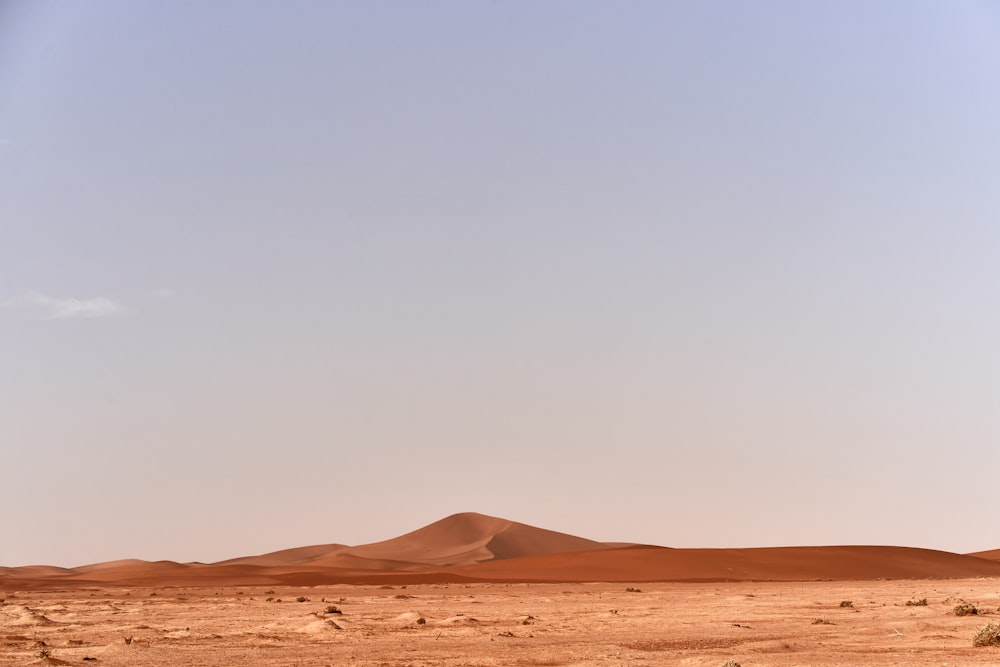 brown sand under white sky during daytime