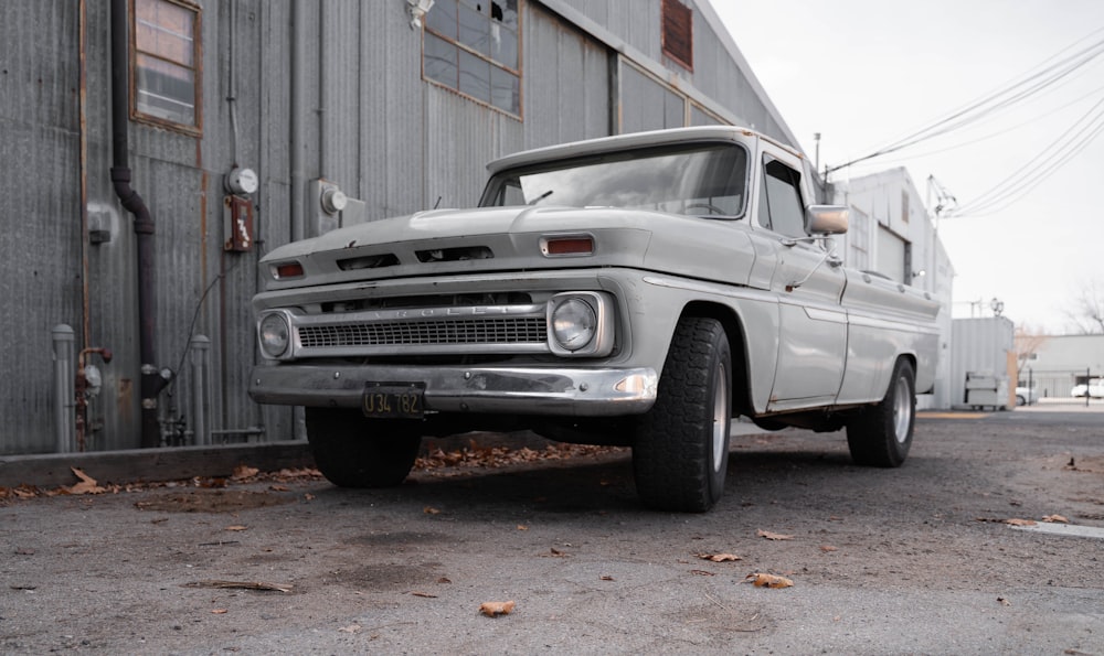 white chevrolet single cab pickup truck