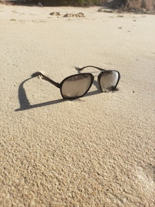 Blaue Sonnenbrille