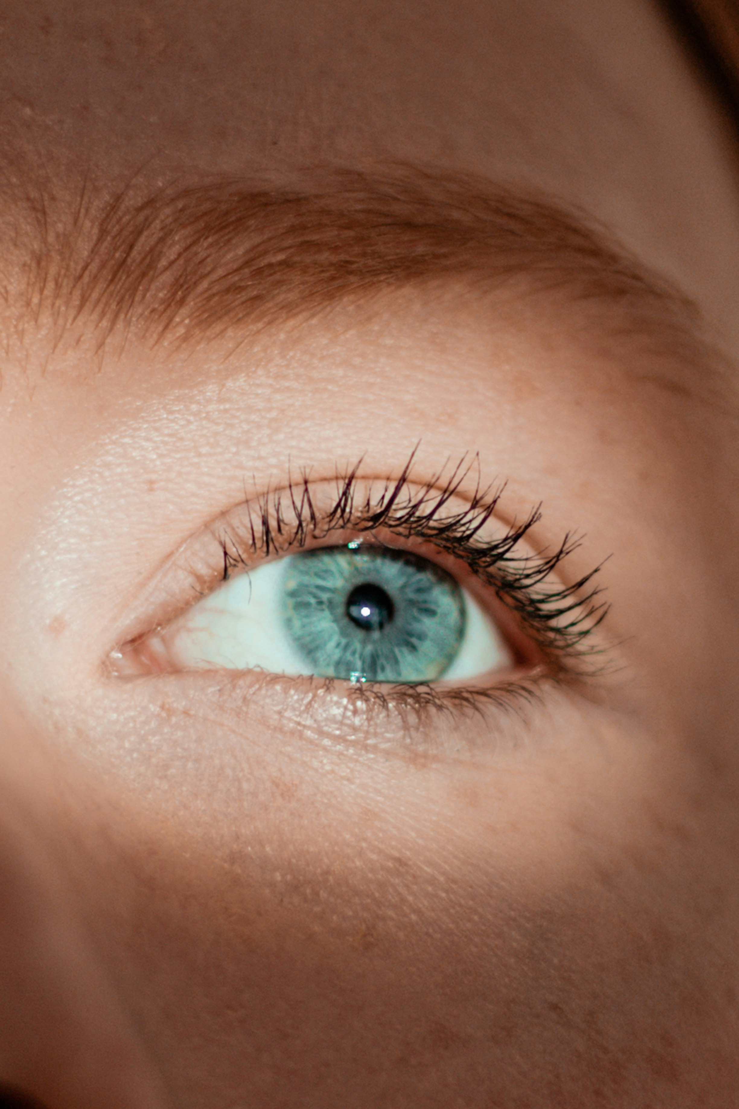 photo of a green womans eye