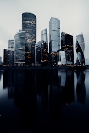 city skyline across body of water during daytime