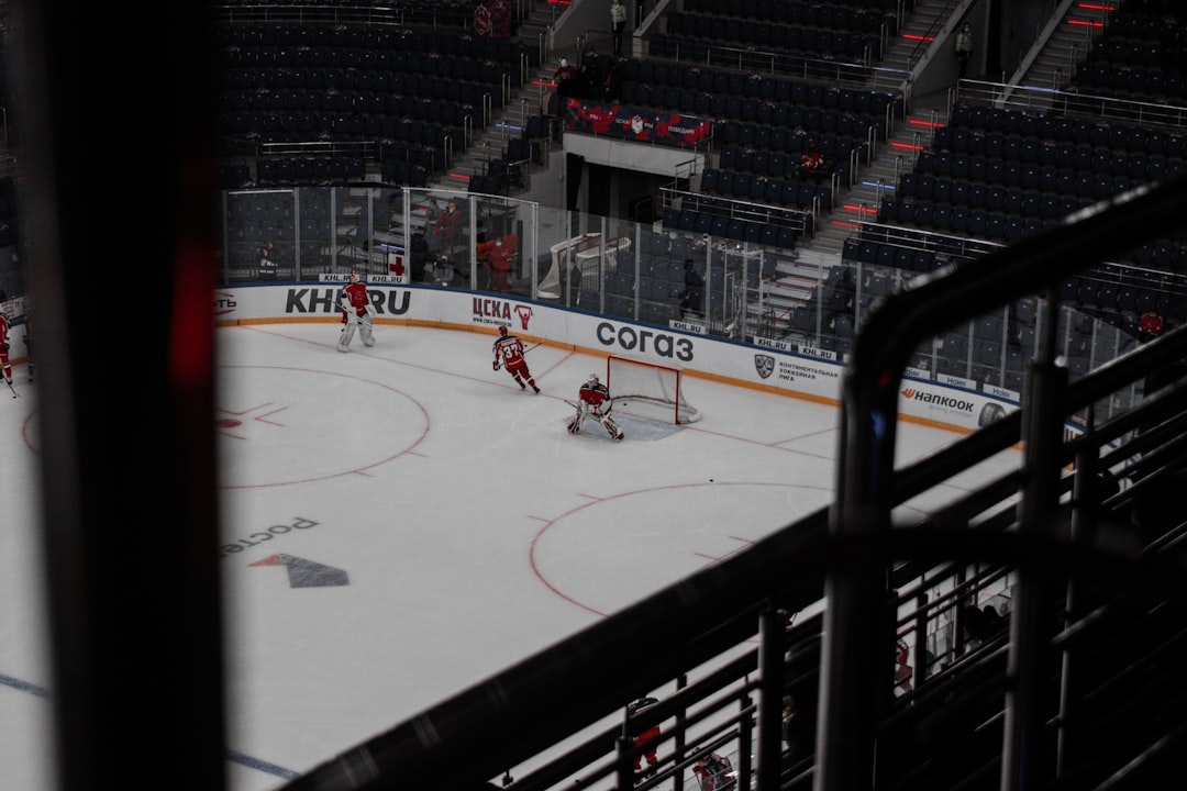 people playing ice hockey on ice stadium