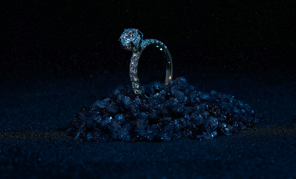 Moissanite Halo Ring