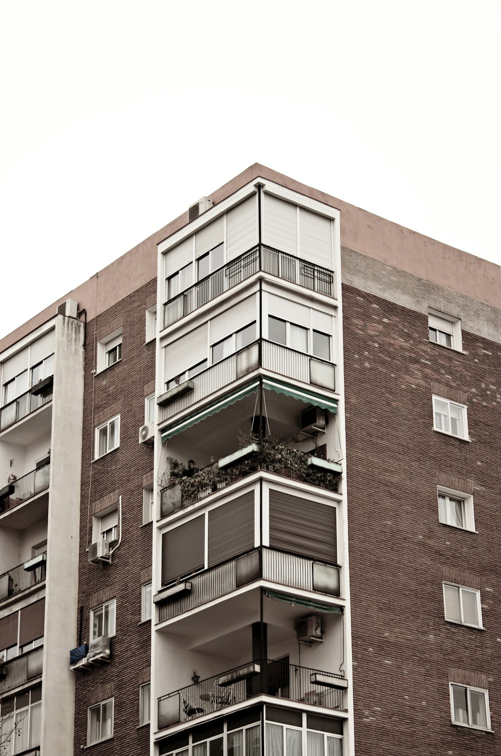 brown and white concrete building