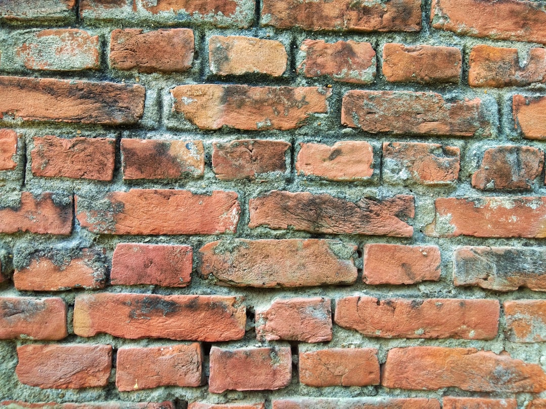 brown and gray brick wall