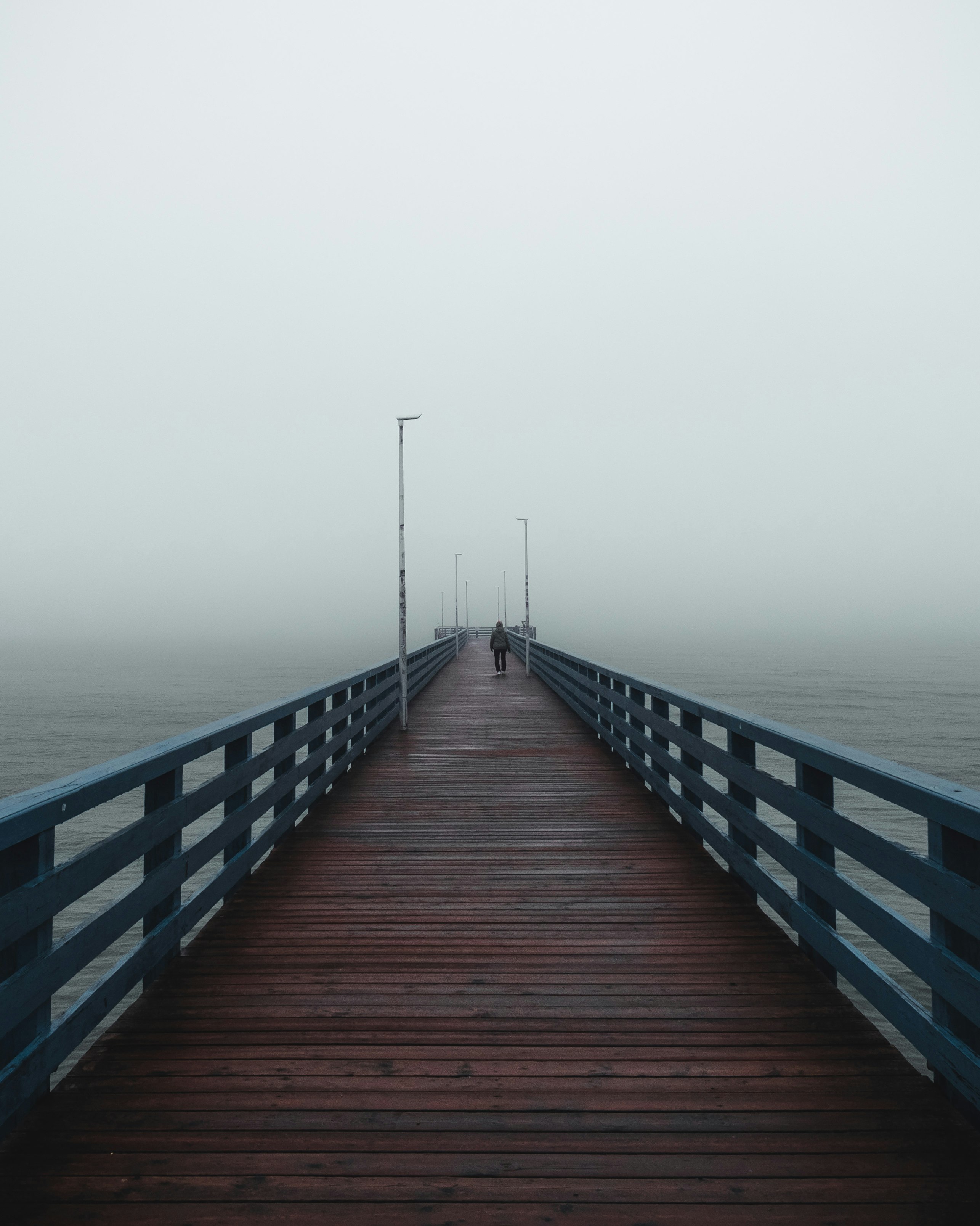 brown wooden dock on body of water