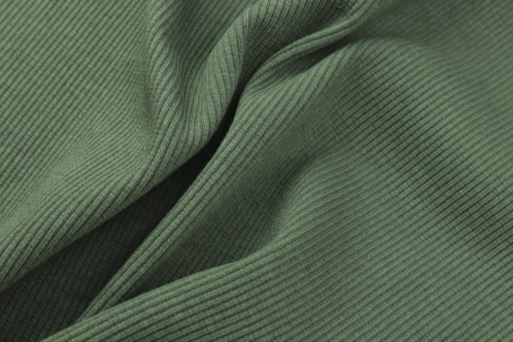 green textile in close up image