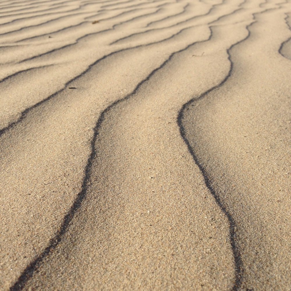 brown sand with footprints during daytime