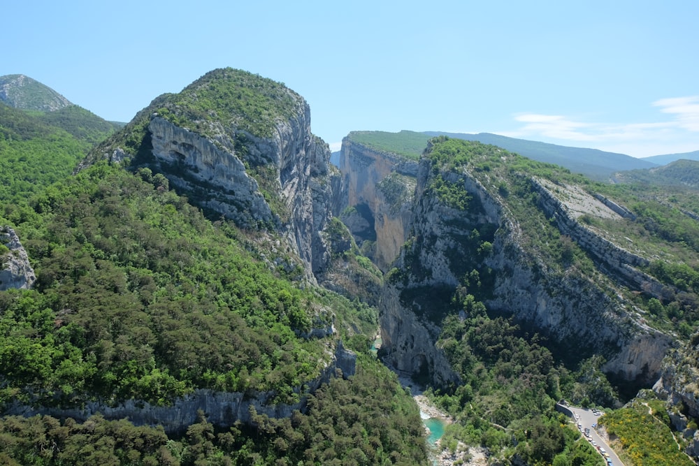 green and gray mountain under blue sky during daytime