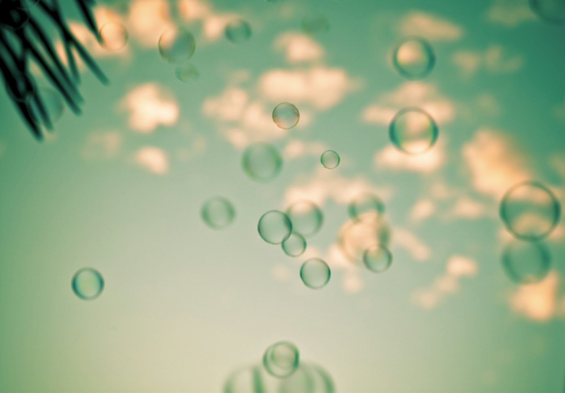 water droplets on glass panel