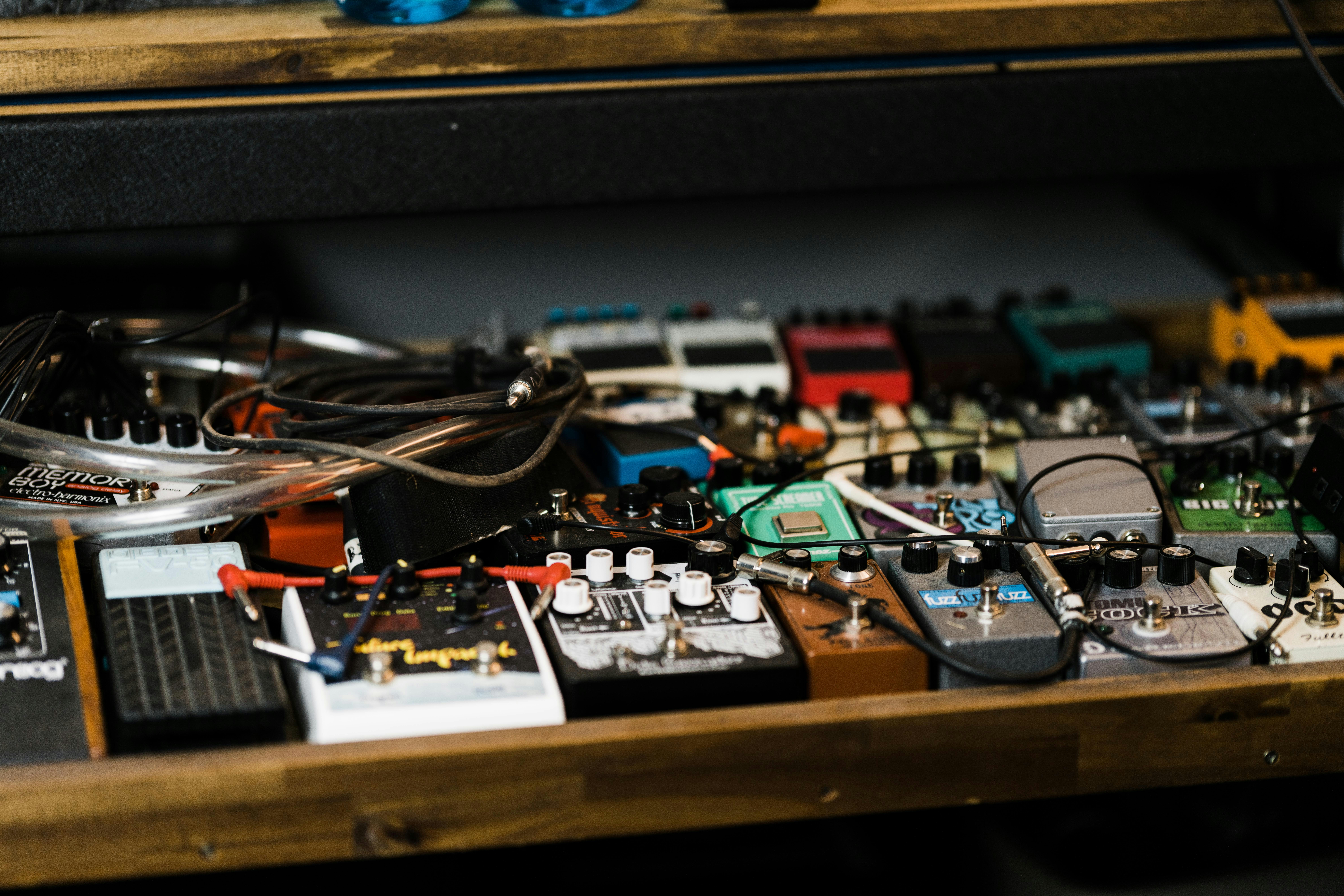 Audio mixer in studio