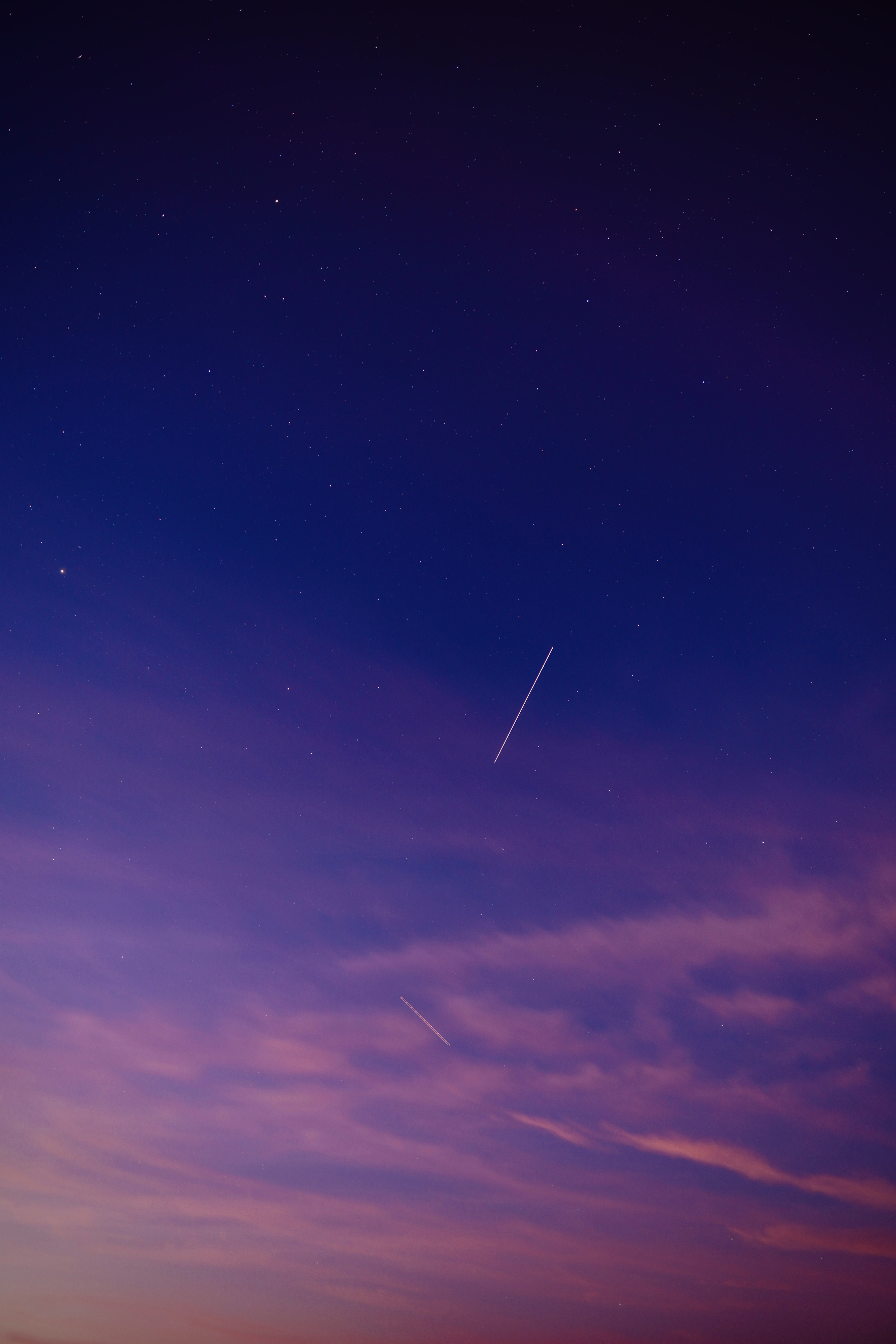 blue sky with stars during night time