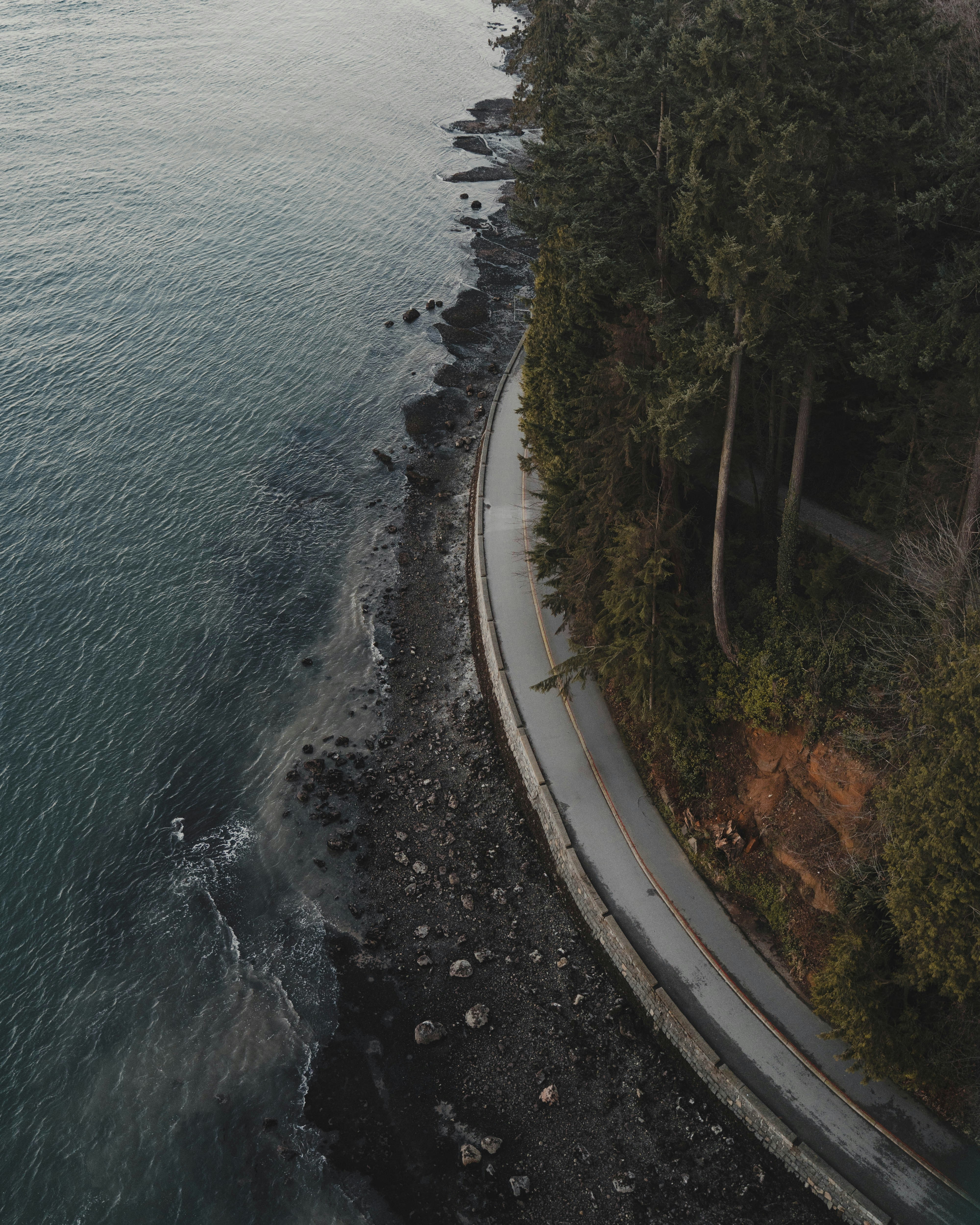 Vista aérea de una playa