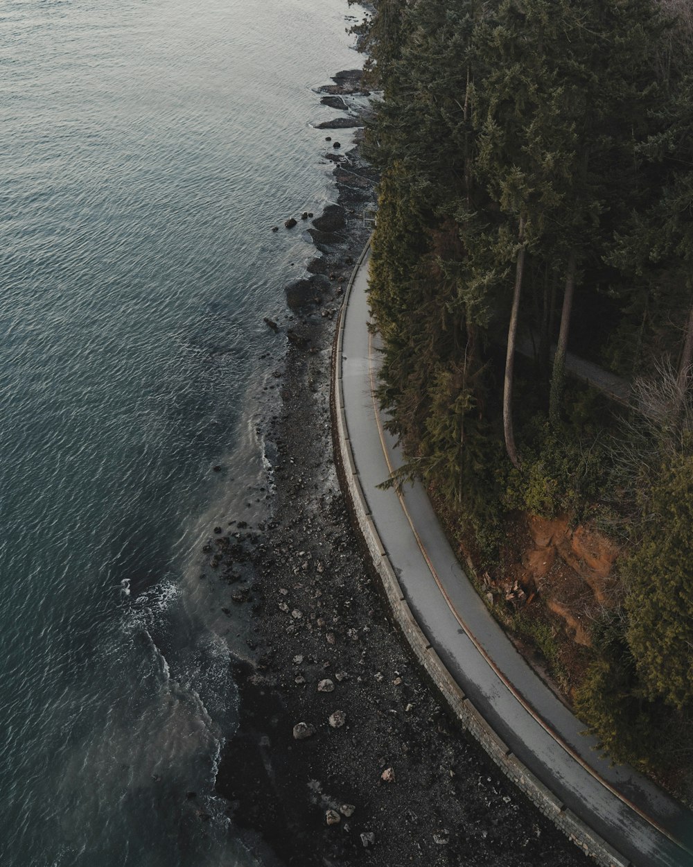 aerial view of a beach