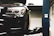 black car in grayscale photography
