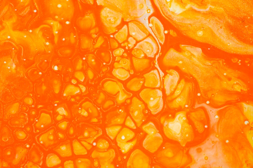 クローズアップ写真のオレンジ色の液体