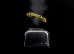 black and silver bread toaster