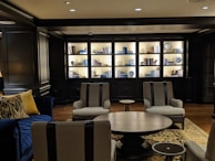 Comfortable seating nook in a family room, perfect for relaxing after a day out.