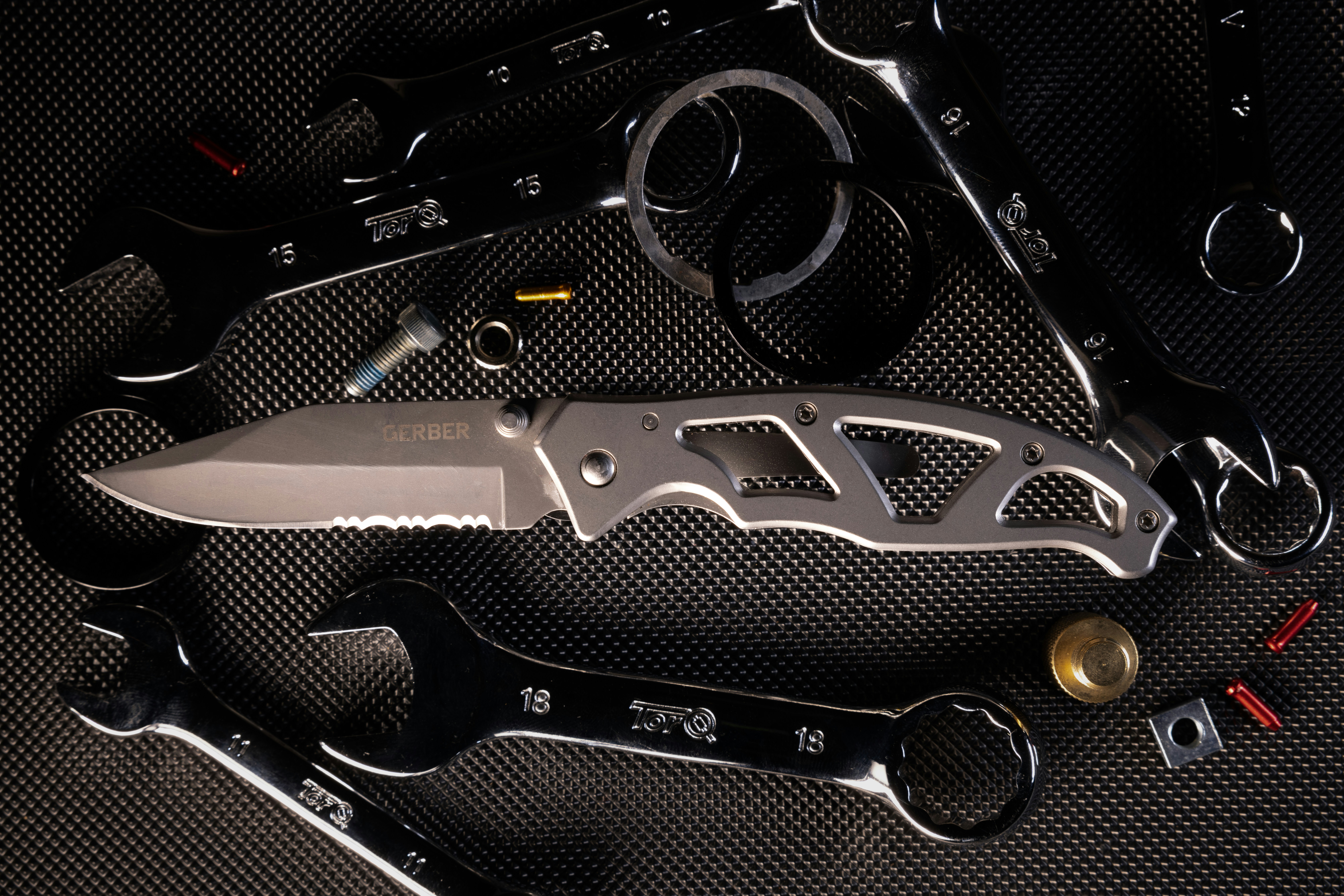 black and silver scissors with black handle