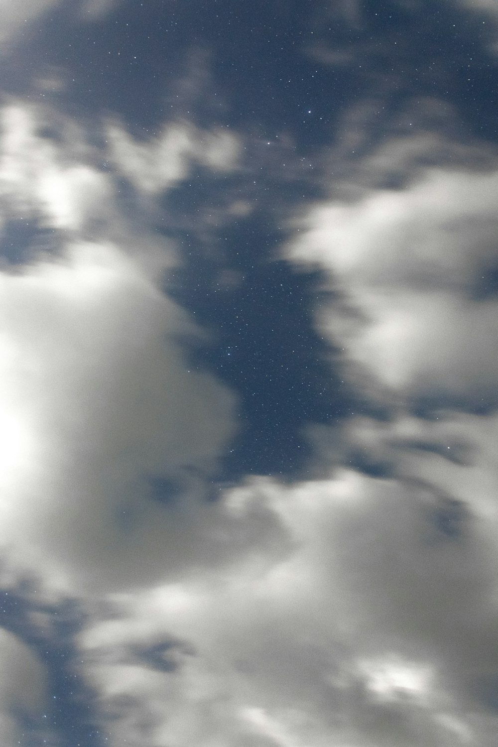 white clouds and blue sky