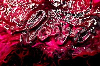 red and white abstract painting