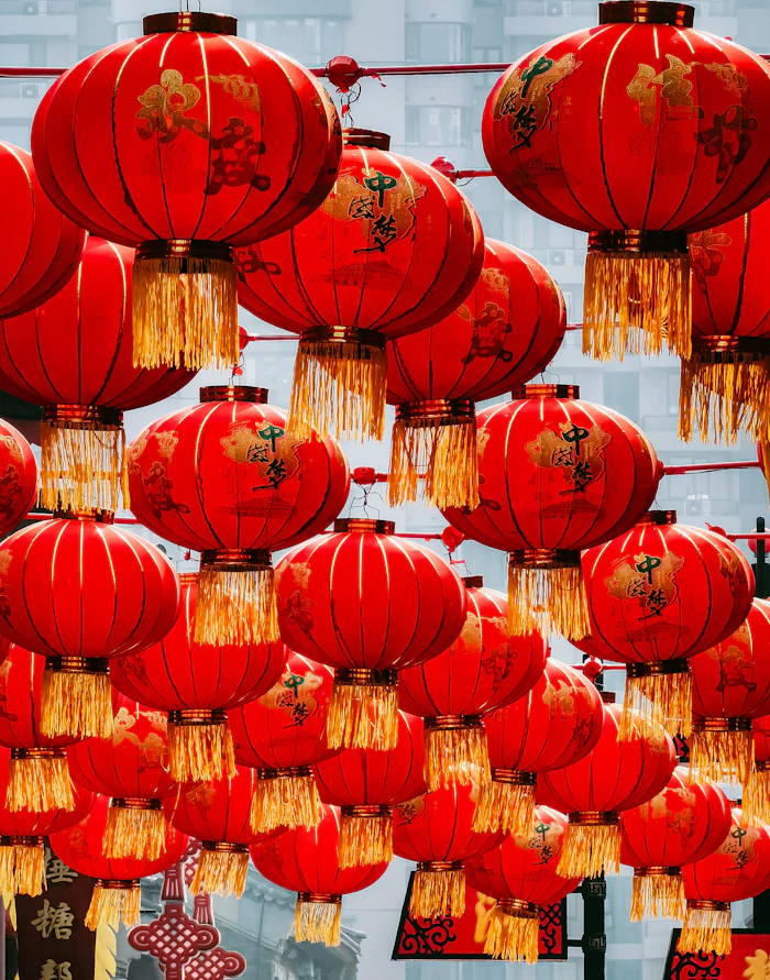 Lanternes rouges chinoises