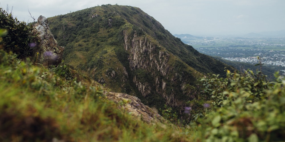 green and brown mountain under white sky during daytime