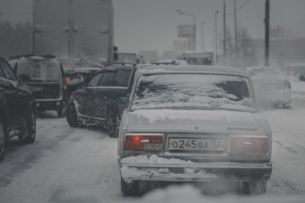 white bmw car on road