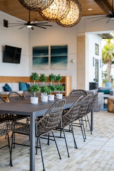 black metal table and chairs set