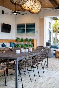 black metal table and chairs set