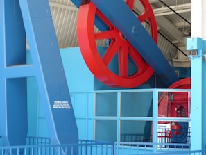 Load cell sensor installed under heavy machinery measuring weight precisely