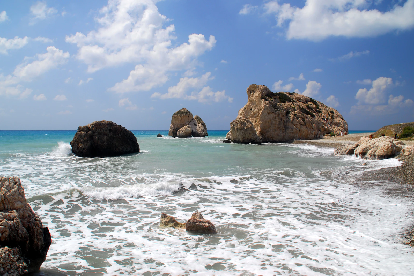 Aphrodite's Rock · the Paphos coast