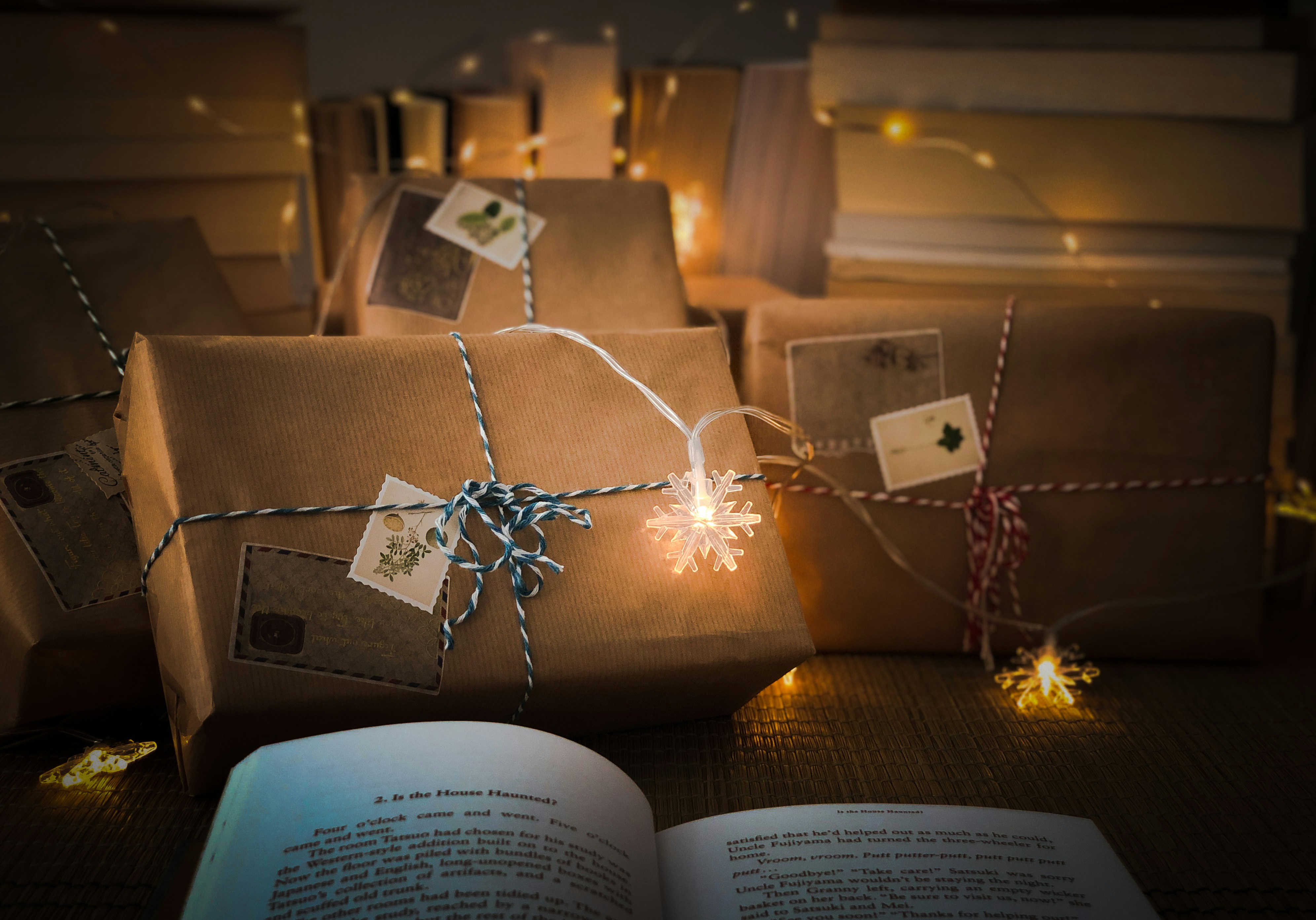 silver and gold gift box