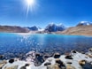 Sikkim blue sky lake tourist attraction