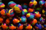 red blue and green round ornament