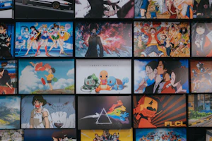 An inviting cover image featuring animated cartoon characters from popular anime scenes.