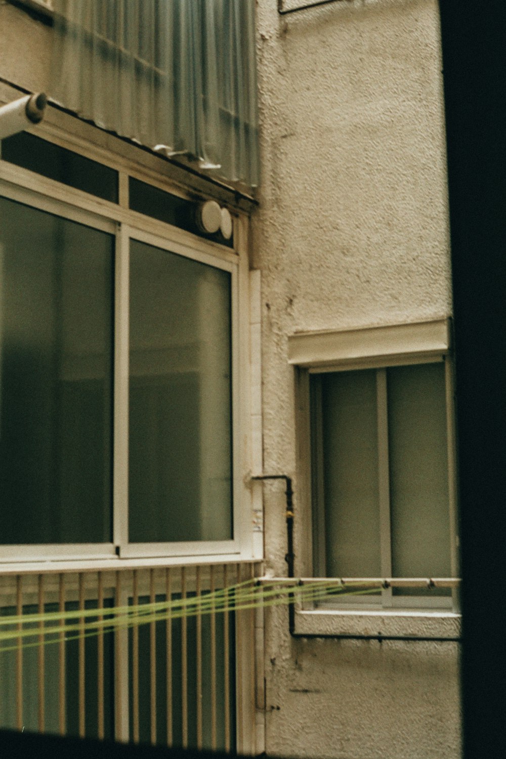 white wooden framed glass window