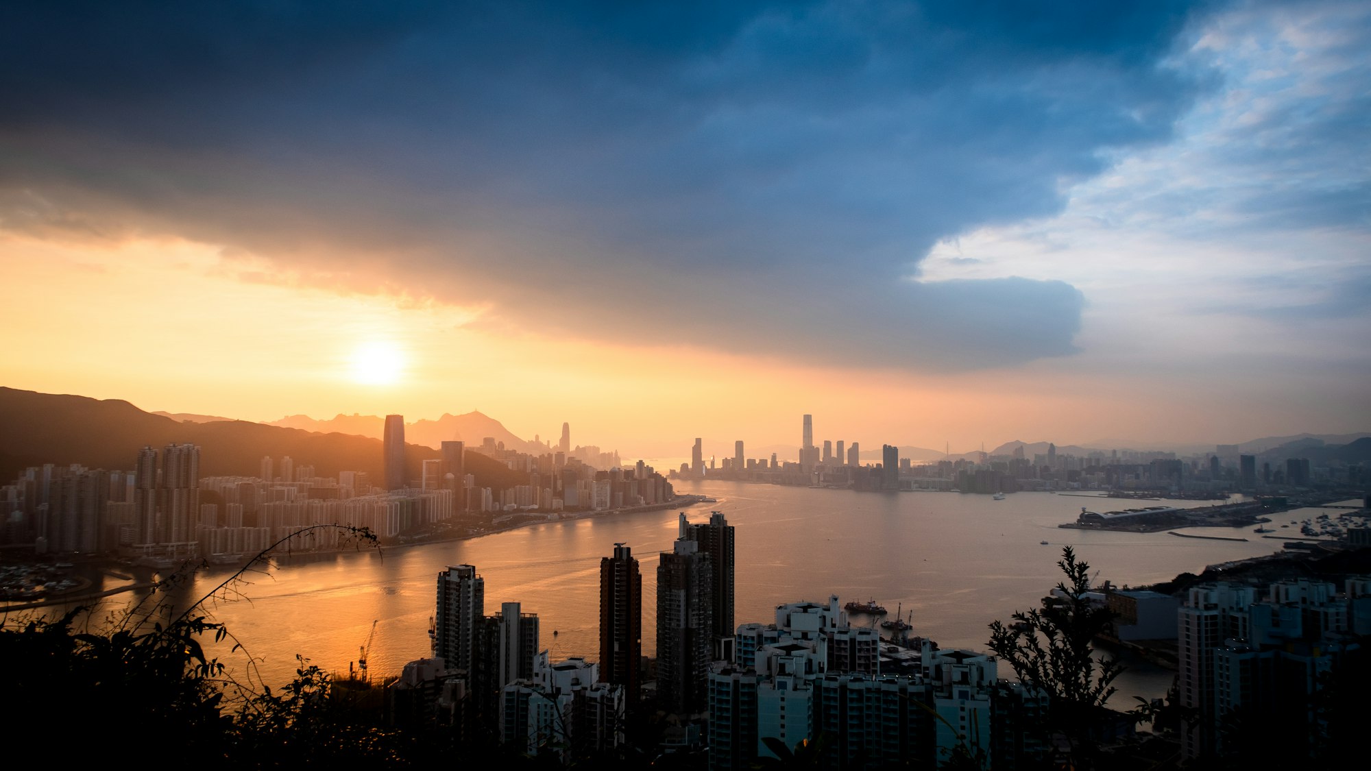 Hong Kong skyline from Devil's peak