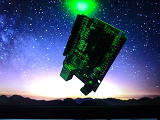 green and black computer ram stick