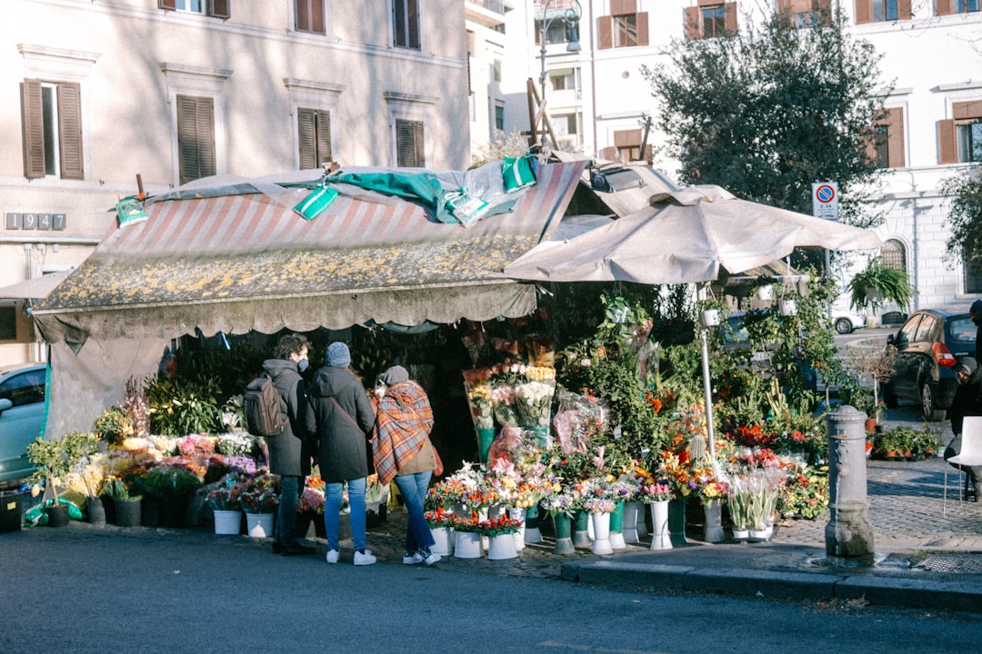 people standing near green and white canopy tent during daytime