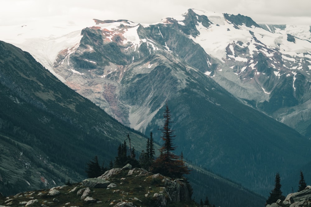 snow covered mountain during daytime